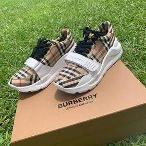 Burberry Vintage Check Cotton Sneakers